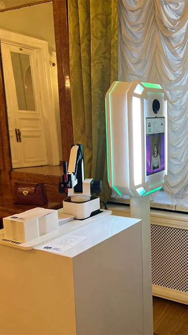 SketchSelfie connected to photobooth at event venue